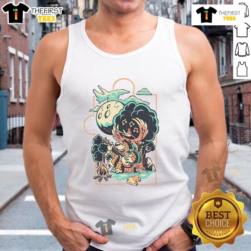 Nice Bluegrass Bear Tank Top Nice bluegrass bear tank top featuring a vibrant bear graphic, perfect for summer outdoor activities and casual wear.