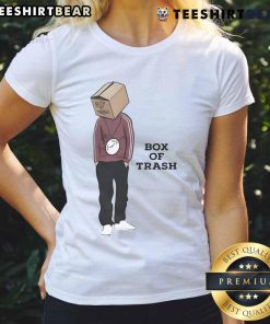 Stylish Nice Box of Trash Ladies Tee featuring a trendy design, perfect for casual wear and expressing unique style.