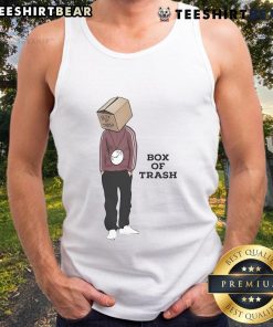 Stylish Nice Box of Trash tank top featuring a vibrant graphic design, perfect for casual summer outfits.