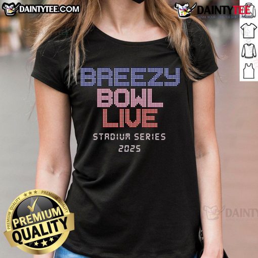2025 Ladies Tee from the Nice Breezy Bowl Live Stadium Series showcasing vibrant design and comfortable fit.