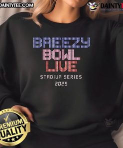 Alt Text: Nice Breezy Bowl Live Stadium Series 2025 sweatshirt featuring vibrant colors and stylish design for sports fans.