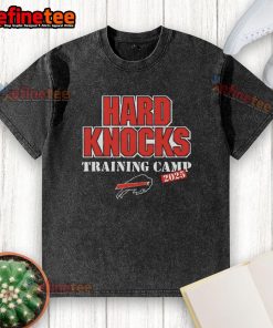 Nice Buffalo Bills 2025 Hard Knocks Training Camp washed t-shirt featuring team logo and vibrant colors.