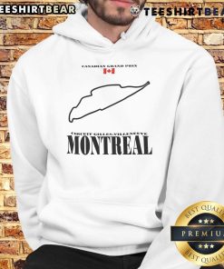 Cozy hoodie featuring the Nice Canadian Grand Prix Circuit Gilles Villeneuve design, perfect for racing fans in Montreal.