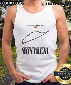 Stylish tank top featuring the Nice Canadian Grand Prix Circuit Gilles Villeneuve design in Montreal, perfect for racing fans.