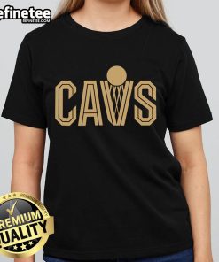 Alt Text: Stylish Cleveland Cavaliers ladies tee featuring team logo, perfect for fans of the Nice Cavs basketball team.