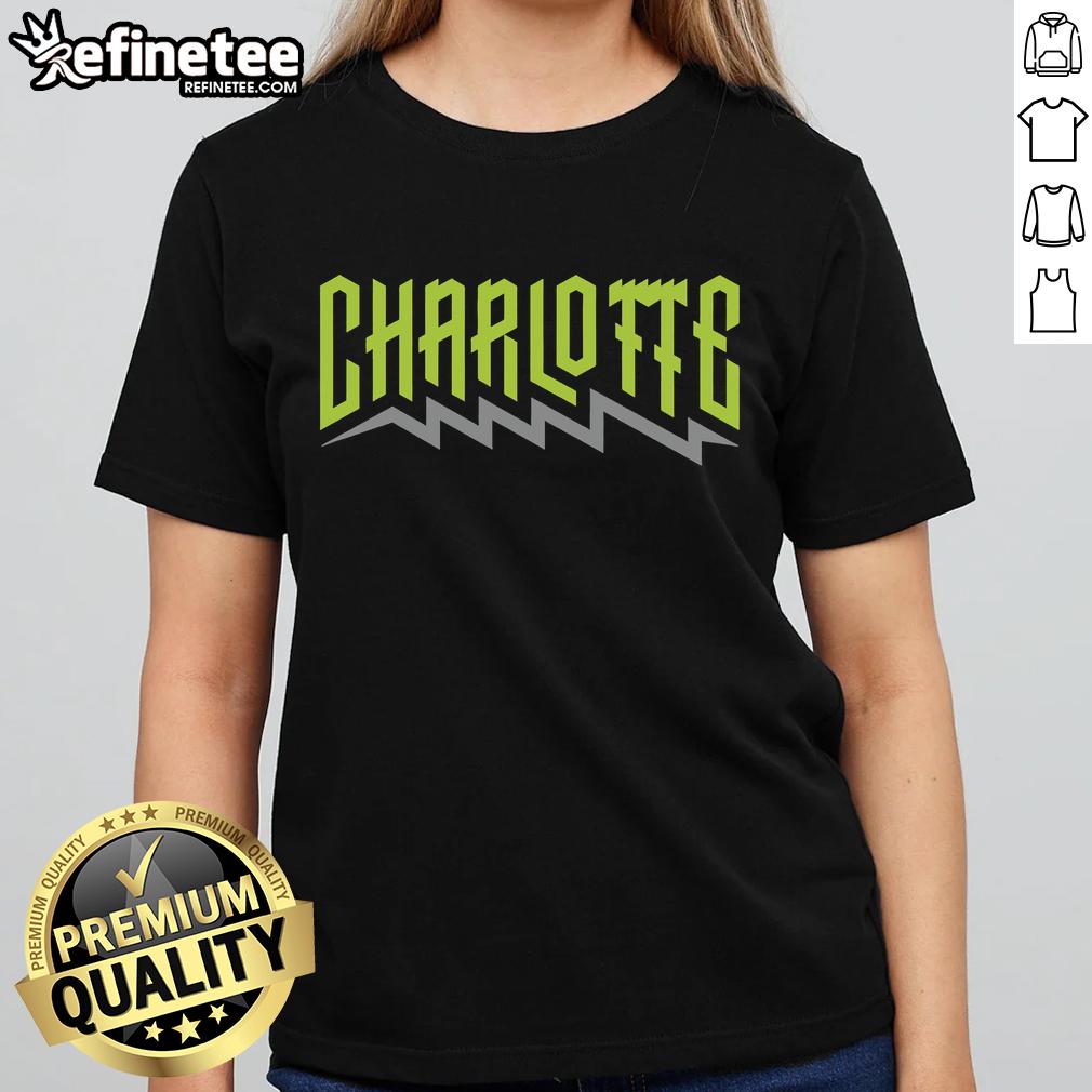 Nice Charlotte Bolt Ladies Tee Nice Charlotte Bolt Ladies Tee in vibrant colors, perfect for casual wear and showcasing a trendy style.