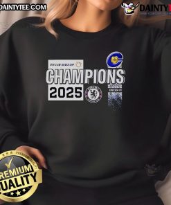 Nice Chelsea Club World Cup Champions fan 2025 sweatshirt featuring team logo and vibrant colors for loyal supporters.