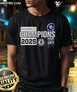 Nice Chelsea Club World Cup Champions Fan 2025 T-Shirt featuring bold graphics and vibrant colors for dedicated supporters.