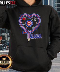Nice Chicago Cubs Teach Love Teaching Hoodie for fans and educators, showcasing team spirit and a passion for teaching.
