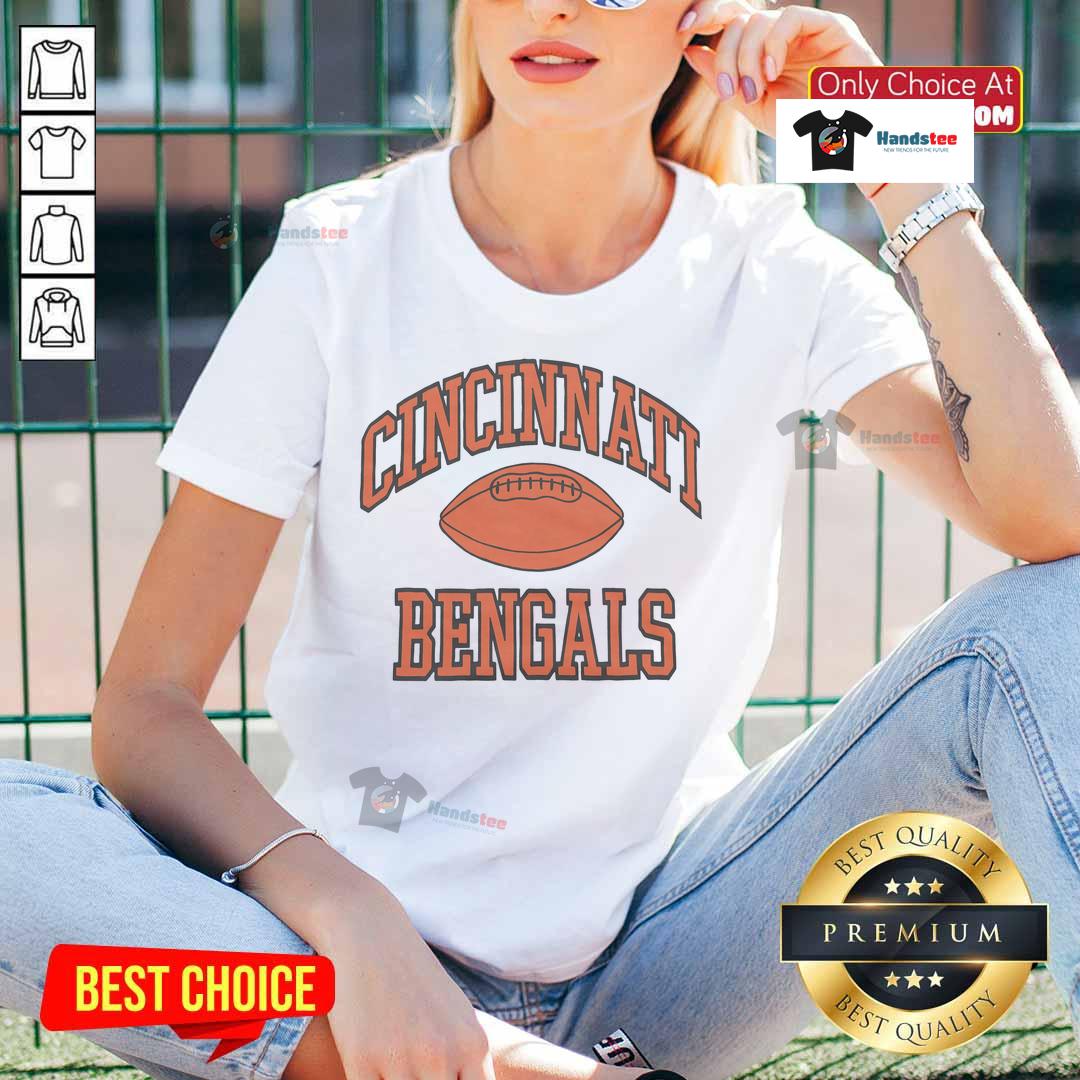 Nice Cincinnati Bengals Gridiron Ladies Tee Alt Text: Stylish Nice Cincinnati Bengals Gridiron Ladies Tee featuring team colors and logo, perfect for female fans.