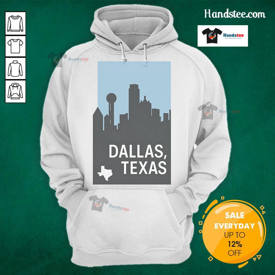 Nice Dallas Texas Simple Hoodie Simple hoodie featuring 'Nice Dallas Texas' design, perfect for casual wear and showcasing Dallas pride.