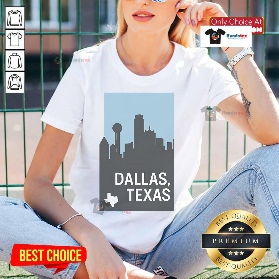 Nice Dallas Texas Simple Ladies Tee Simple ladies tee featuring 'Nice Dallas Texas' graphic, perfect for casual wear and showcasing Dallas pride.