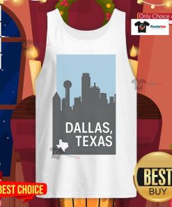 Simple tank top featuring a stylish design inspired by Dallas, Texas, perfect for casual summer wear.