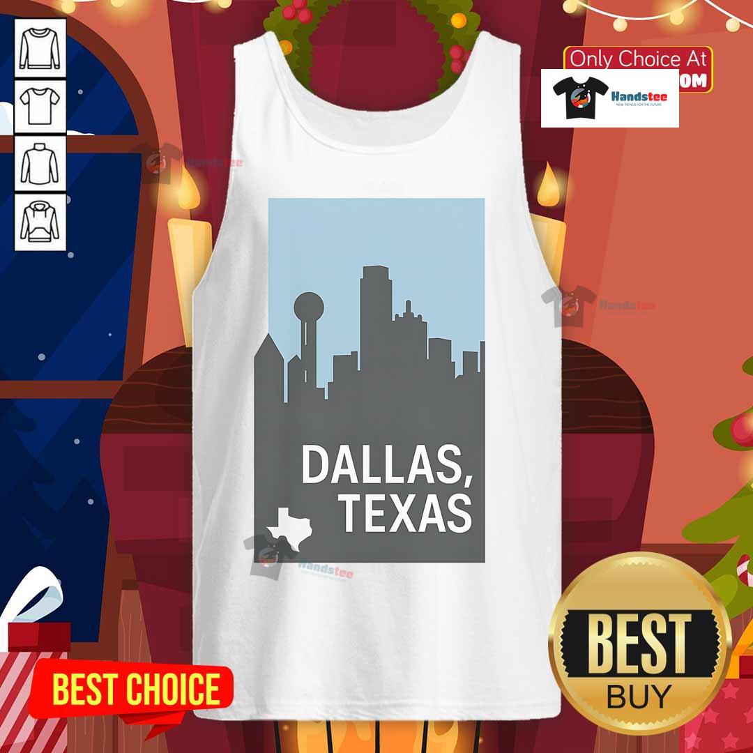 Nice Dallas Texas Simple Tank Top Simple tank top featuring a stylish design inspired by Dallas, Texas, perfect for casual summer wear.
