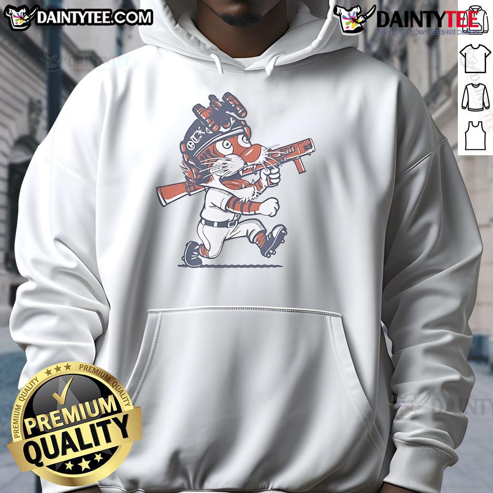Nice Detroit Tigers Paws On The X Mascot Hoodie