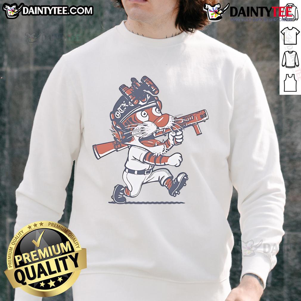Nice Detroit Tigers Paws On The X Mascot Sweatshirt