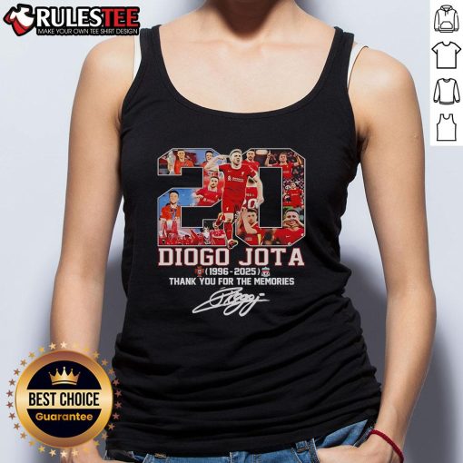Nice Diogo Jota Memorial Liverpool FC 2025 signature tank top featuring bold graphics and team colors.