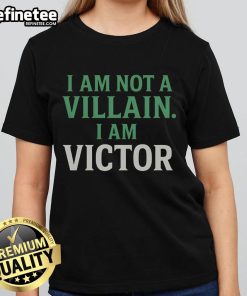 Nice Dr. Doom 'I Am Not a Villain, I Am Victor' Ladies Tee featuring comic-inspired design for stylish fans.