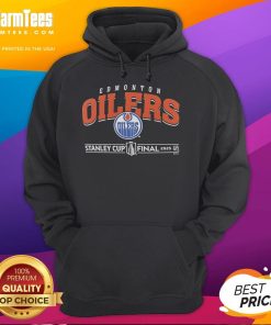 2025 Stanley Cup Final hoodie featuring the Edmonton Oilers logo, perfect for fans supporting their team in style.