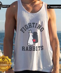 Stylish Nice Fighting Rabbits tank top featuring a playful rabbit graphic, perfect for casual wear and animal lovers.