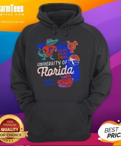 University of Florida hoodie featuring 'Chomp Chomp Chomp' design, perfect for Florida Gator fans and sports enthusiasts.