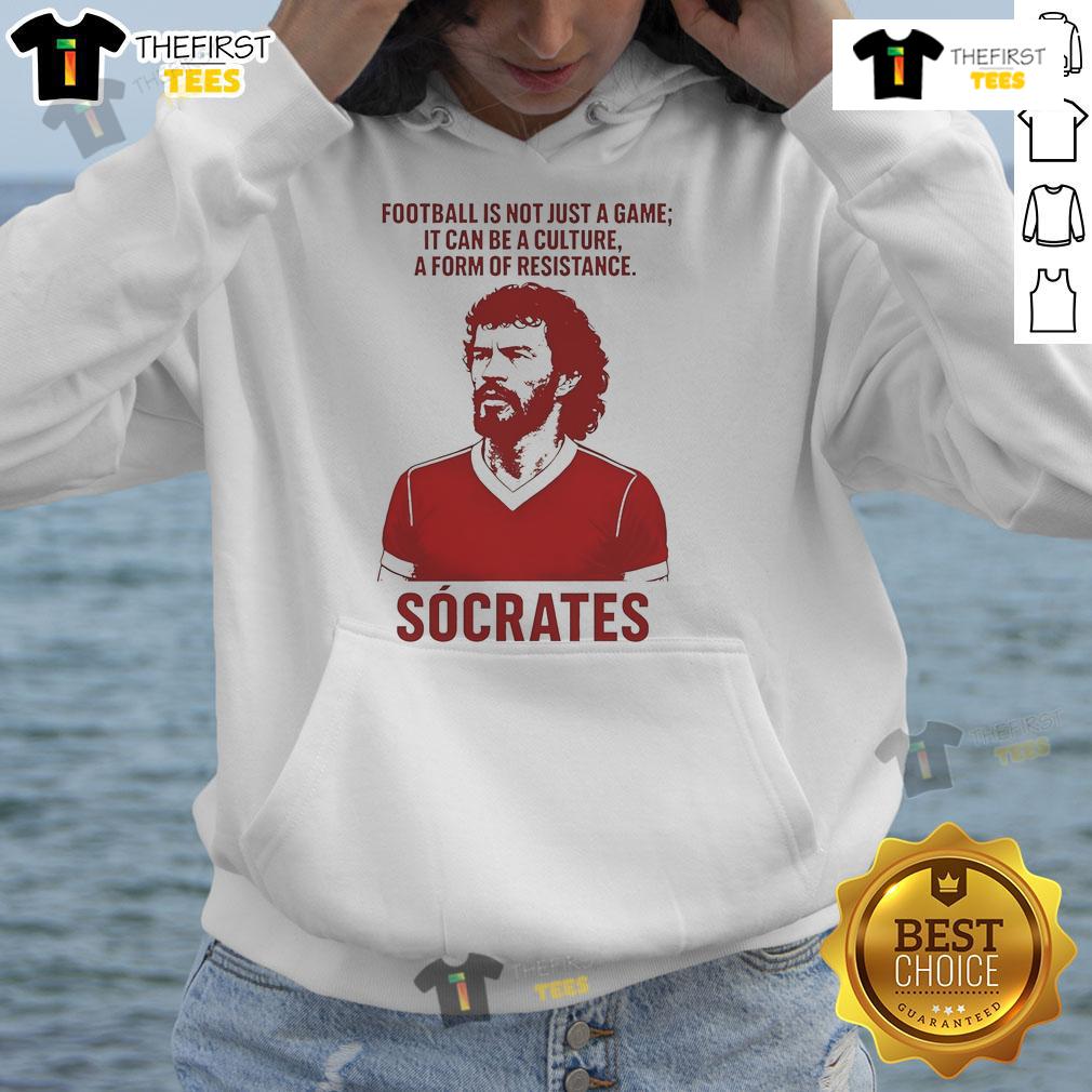 Nice Football Is Not Just A Game It Can Be A Culture A Form Of Resistance Hoodie Nice football hoodie showcasing the message: 'Not just a game, but a culture and form of resistance.'