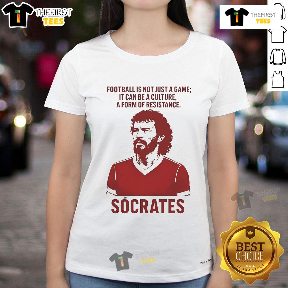 Nice Football Is Not Just A Game It Can Be A Culture A Form Of Resistance Ladies-Tee Empowering ladies' tee featuring 'Nice Football: Not Just a Game, But a Culture and Form of Resistance' graphic design.