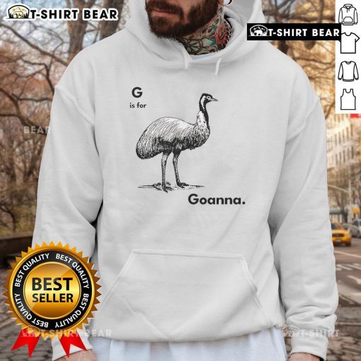 Alt Text: Stylish Nice G Is For Goanna hoodie featuring a vibrant goanna graphic, perfect for casual wear and wildlife enthusiasts.