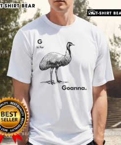 Nice G Is For Goanna T-Shirt featuring a vibrant goanna graphic on a stylish, comfortable tee for reptile lovers.