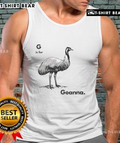 Stylish Nice G is for Goanna tank top featuring a vibrant goanna graphic, perfect for casual summer outfits.