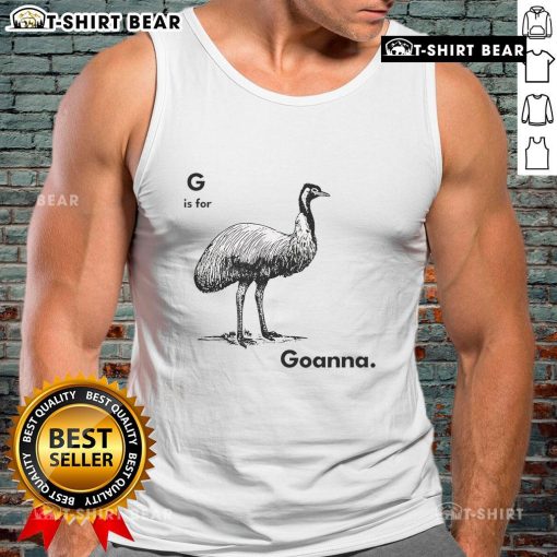 Stylish Nice G is for Goanna tank top featuring a vibrant goanna graphic, perfect for casual summer outfits.