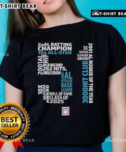 Ichiro Suzuki 51 Ladies Tee from Nice Hall of Fame 2025, featuring a stylish design perfect for baseball fans.