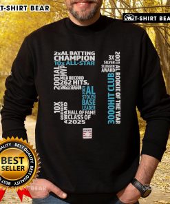 2025 Hall of Fame sweatshirt featuring Ichiro Suzuki's iconic number 51, perfect for baseball fans and collectors.