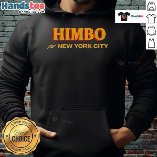 Stylish Nice Himbo for New York City hoodie displayed on a model, showcasing urban fashion and casual streetwear style.