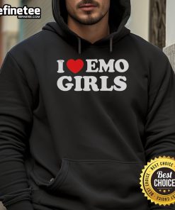 Nice I Heart Emo Girls Hoodie featuring a stylish design perfect for emo fashion lovers and trendy streetwear enthusiasts.