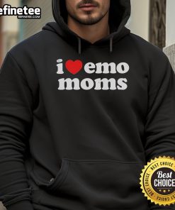 Cozy Nice I Heart Emo Moms Hoodie featuring a stylish design perfect for emo mom fans and casual wear.