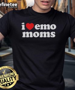 Nice I Heart Emo Moms T-Shirt featuring a stylish design perfect for emo moms and fans of alternative fashion.
