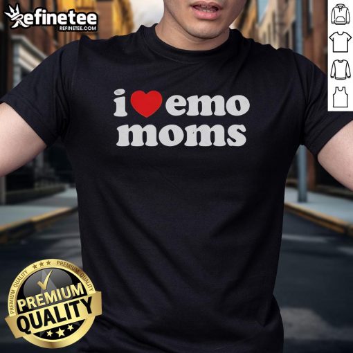 Nice I Heart Emo Moms T-Shirt featuring a stylish design perfect for emo moms and fans of alternative fashion.