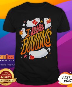 Nice I Love Booooks Halloween Season T-Shirt with a spooky book design perfect for book lovers celebrating Halloween.