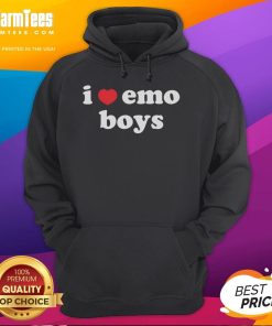 Stylish Nice I Love Emo Boys Hoodie featuring a vibrant design, perfect for fans of emo culture and fashion.