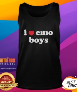 Nice I Love Emo Boys Tank Top featuring bold graphics and a stylish design, perfect for emo fashion enthusiasts.