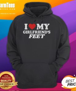 Alt Text: Cozy 'Nice I Love My Girlfriend's Feet' hoodie featuring a stylish design, perfect for casual wear and gifts.
