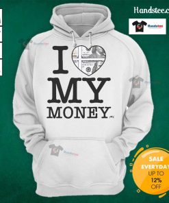 Cozy 'Nice I Love My Money' hoodie design in vibrant colors, perfect for casual wear and expressing money-loving vibes.