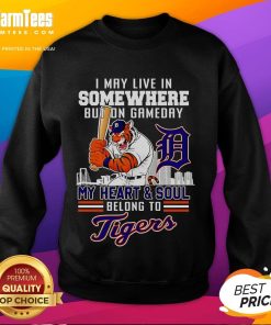 Detroit Tigers sweatshirt showcasing team spirit, perfect for game day and showing loyalty to the Detroit Tigers.