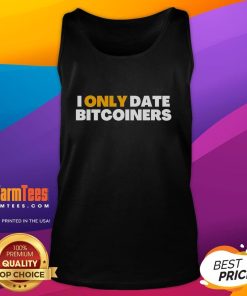 Stylish 'Nice I Only Date Bitcoiners' tank top featuring a trendy design for crypto enthusiasts and Bitcoin lovers.