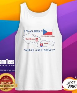 Stylish tank top featuring 'Nice, I Was Born Czech Republic' design, celebrating Czechoslovakian heritage and identity.