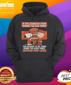 Brown's Stay Loyal hoodie featuring motivational quote about loyalty during good and bad times, perfect for fans.