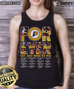 Nice Indiana Packers Forever tank top featuring signatures, perfect for fans who support the team beyond just wins.