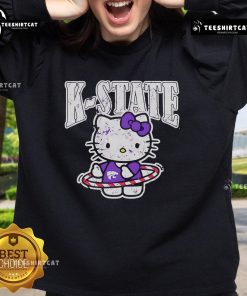 K-State Wildcats Hello Kitty sweatshirt featuring vibrant colors and a cozy design, perfect for fans and casual wear.