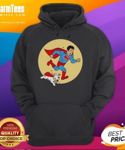 Nice Kal-El and Krypto hoodie featuring The Adventures of Tintin, perfect for fans of super heroes and adventure.